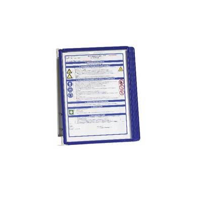 Wandhouder 5 zichtpanelen donkerblauw met profielframef. DURABLE-0