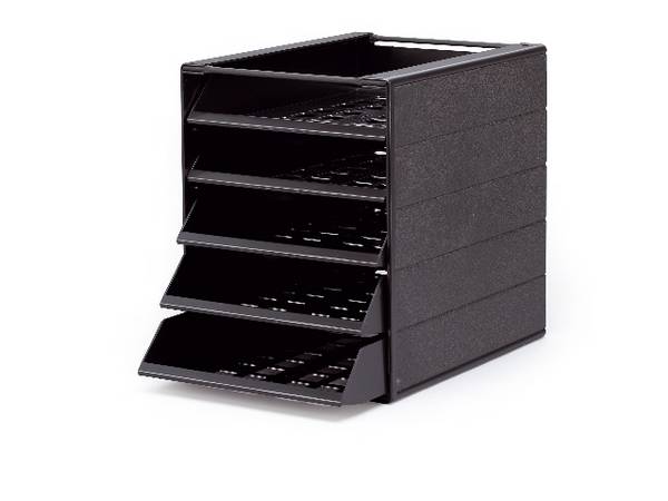 Duurzame ladebox IDEALBOX met 5 vakken, basismodel (blauwe engel)