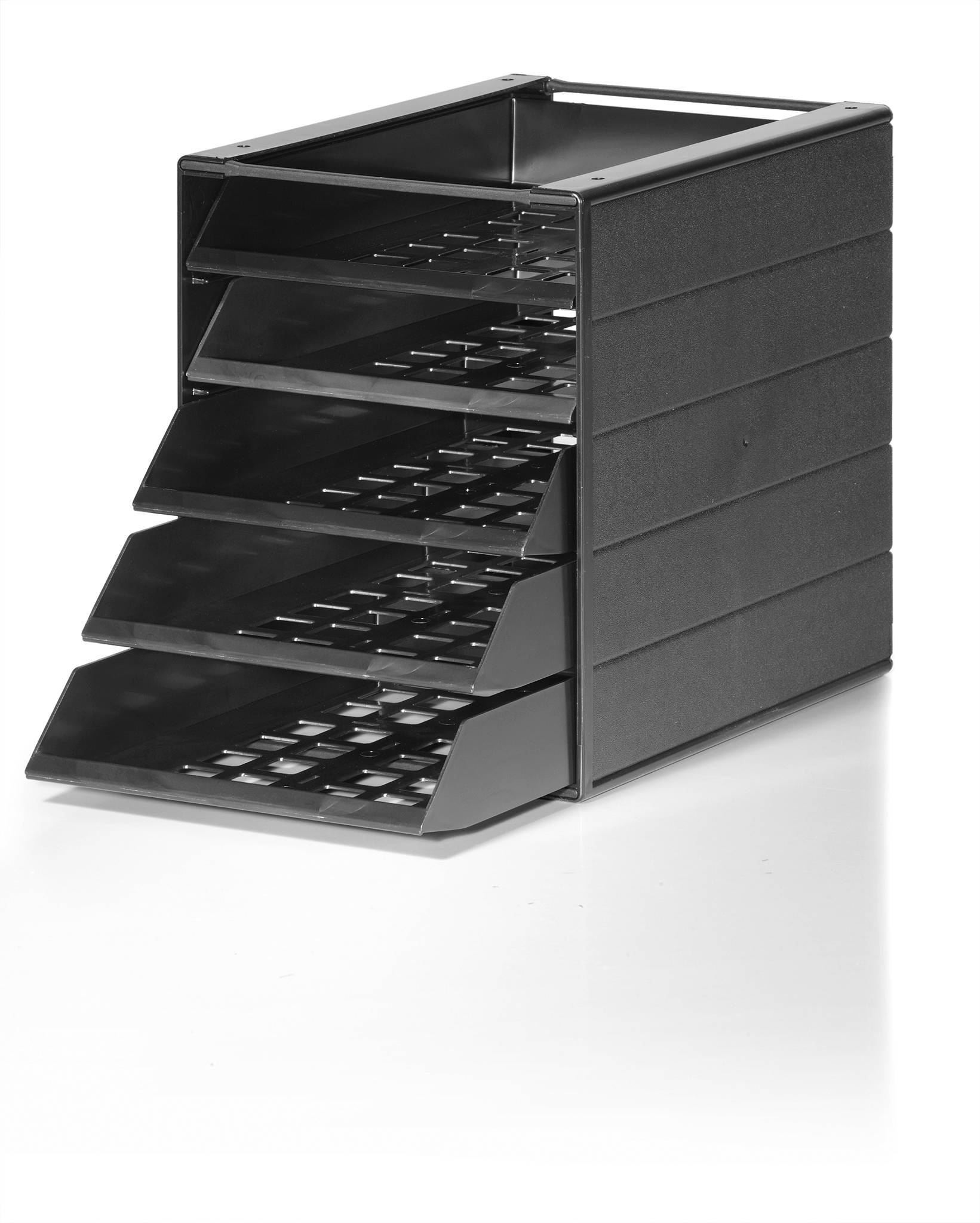 Duurzame ladebox IDEALBOX met 5 vakken, basismodel (blauwe engel)-2