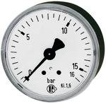 Standaardmano., kunstst. beh., G1/4 ach. centr., 0-6 bar, Ø 50-1