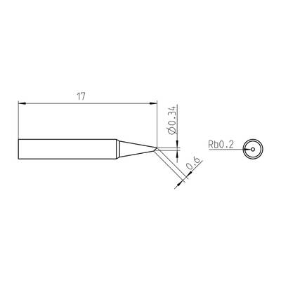 Weller RTP 004 B Soldeerpunt Afgeschuind Grootte soldeerpunt 0.4 mm Lengte soldeerpunt: 17 mm Inhoud: 1 stuk(s)