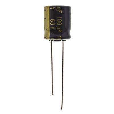 Panasonic EEUFC1J101 Elektrolytische condensator Radiaal bedraad  5 mm 100 µF 63 V 20 % (Ø x h) 10 mm x 12.5 mm 1 stuk(s
