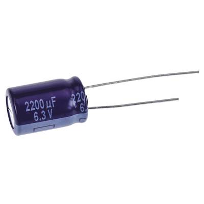 Panasonic ECA0JM222 Elektrolytische condensator Radiaal bedraad  5 mm 2200 µF 6.3 V 20 % (Ø x l) 10 mm x 16 mm 1 stuk(s)