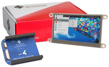 4D Systems GEN4-4DCAPE-43T Display: TFT; 4,3"; 480x272; Achtergrondver: LED; Interface: I2C - 1 stuk-0