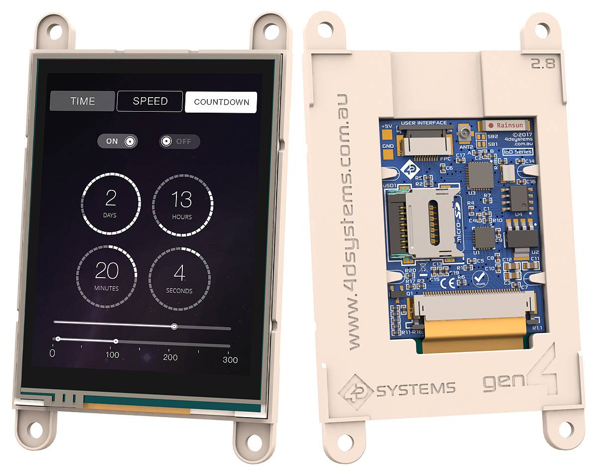4D Systems GEN4-IOD-28T Display: TFT; 2,8"; 320x240; 80kBRAM,125kBSRAM,512kBFLASH; IoD - 1 stuk-0