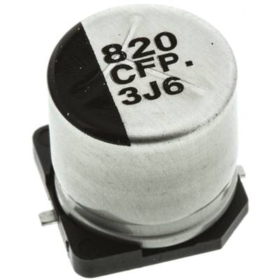 Panasonic EEEFPC821UAP Elektrolytische condensator SMD   820 µF 16 V 20 % (Ø x l) 10 mm x 10.2 mm 1 stuk(s) 