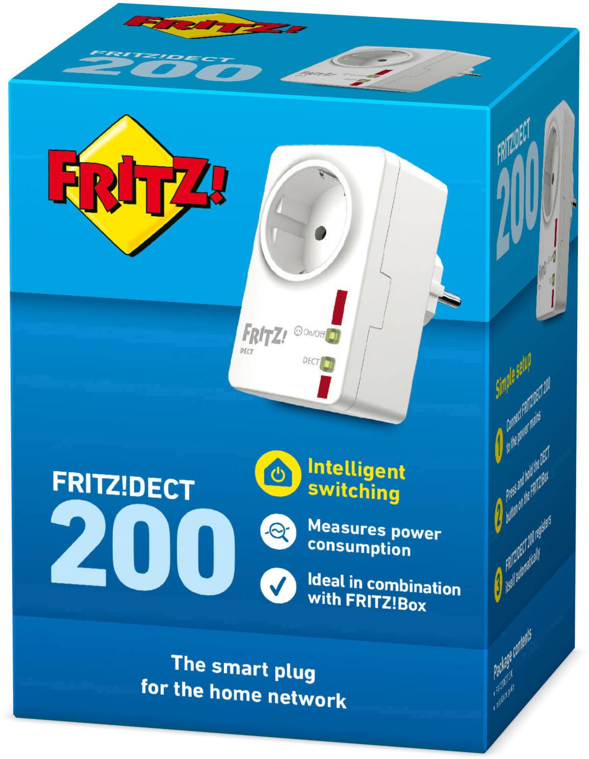 FRITZ! FRITZ!DECT 200 International 20002636 Stopcontact DECT Met meetfunctie 2300 W-2