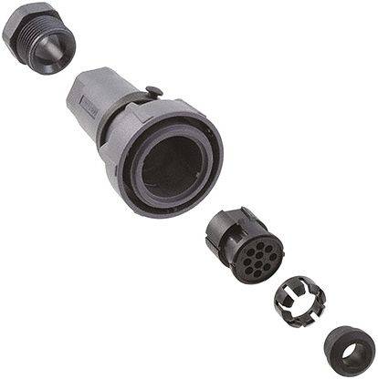 BULGIN PXP7010/32S/CR0911 Connector: rond; stekker; vrouwelijk; PIN: 32; 3A; 200V; contactloos - 1 stuk