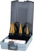 Blikboren-set 3-14 / 5-20 / 16-30,5 mm HSS-TiN 4 delig ABS-kunststof cassette RU