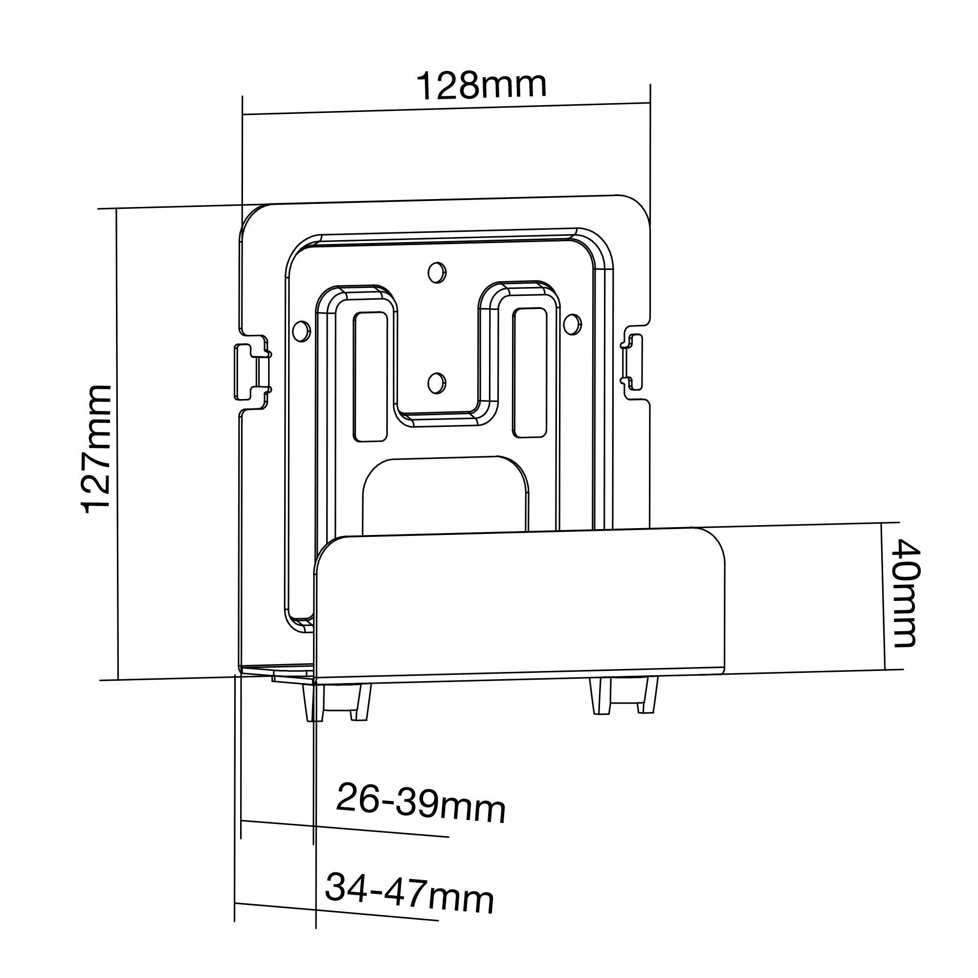 InLine® Holder for Media Streaming Box, 26-39mm-3