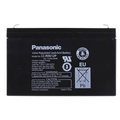Panasonic LC-R0612P PB loodzuuraccu 6 volt, 12 Ah