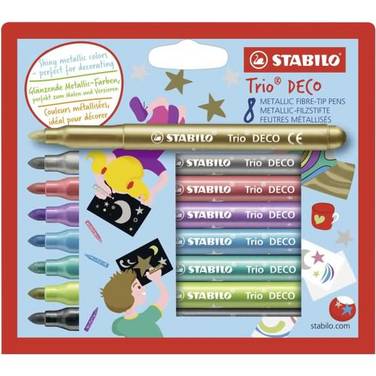 STABILO TRIO DECO STIFT 8X