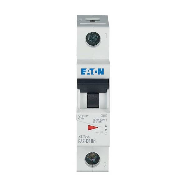 EATON ELECTRIC FAZ-D10/1 Installatieautomaat; 230/400VAC; Inom: 10A; Polen: 1; op DIN-rail - 1 stuk