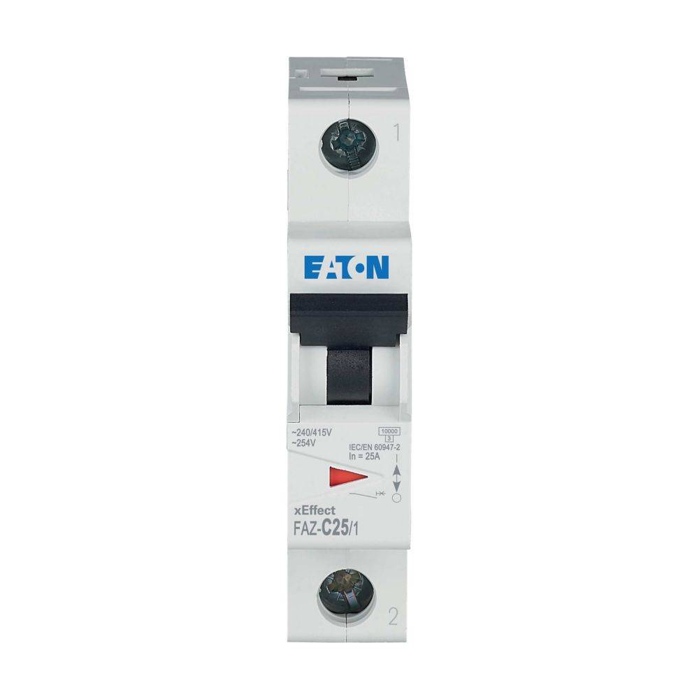 EATON ELECTRIC FAZ-C25/1 Installatieautomaat; 230/400VAC; Inom: 25A; Polen: 1; op DIN-rail - 1 stuk-0