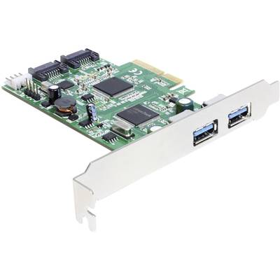 Delock 89359 2 poorten USB 3.2 Gen 1-controllerkaart USB-A PCIe