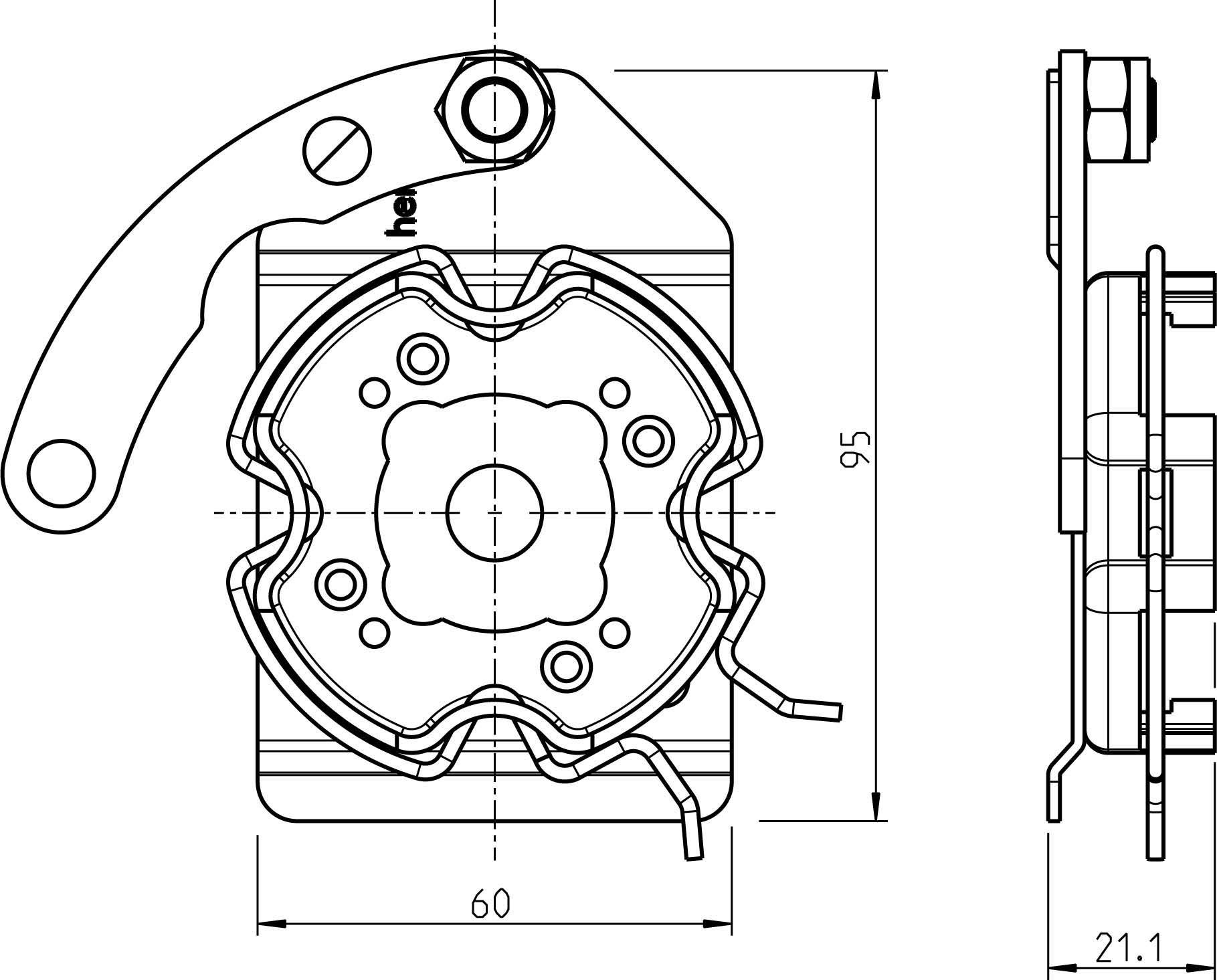 Rademacher Click-Antriebslager 4015K-17-0