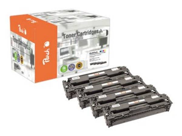 Perzikkleurige toner HP Color LJ Pro 200 nr. 131A Multipack zwart, c, m, geel gereviseerd