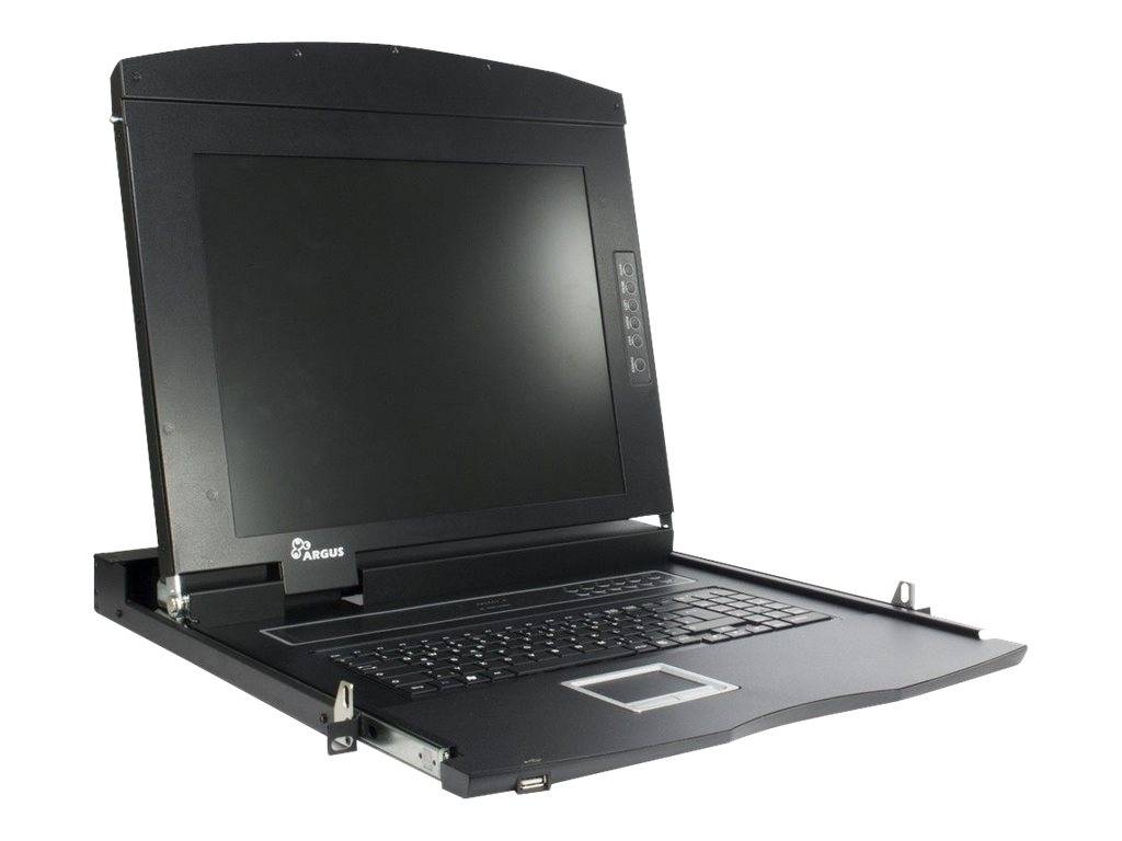 Inter-Tech IPC 17-inch LCD KVM AS-7116 ULS, VGA 16-poort-0