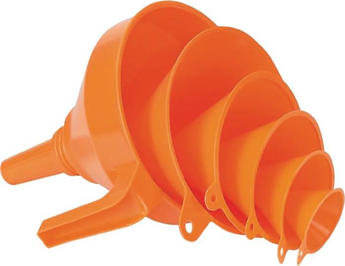 Trechterset 6-delig 50, 75, 100, 120, 150, 160 mm HDPe PRESSOL-0