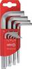 Haakse schroevendraaierset 911-HM9C 9-delig kunststof houder SW 1,5-10 mm kort c