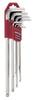 Haakse schroevendraaierset 911LG-HM9D 9-delig kunststof houder SW 1,5-10 mm lang