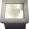 SLV DASAR 225 vierkant 1xLED 3000K asymmetrisch 229383 Vloerlamp (inbouw) Lichtbron niet vervangbaar LED 34 W RVS
