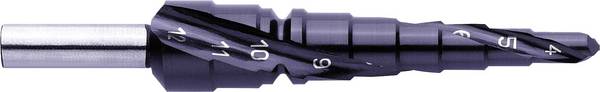 Exact 796 / 07021  HSS  Getrapte boor   Gezamenlijke lengte 80 mm TiAIN  3 vlakken schacht 1 stuk(s)