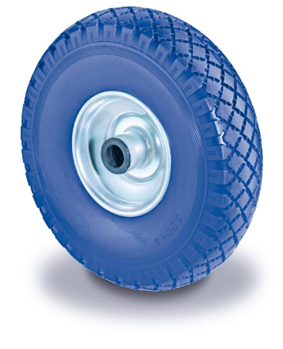 BS Rollen Wiel Polyurethaan Lekvrij 260X85mm Blauw Stalen Velg-4