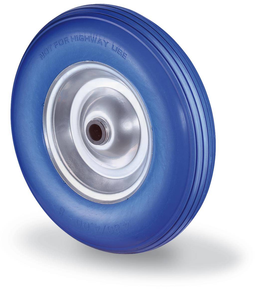 BS Rollen Wiel Polyurethaan Lekvrij 400X100mm Blauw Stalen Vel-3
