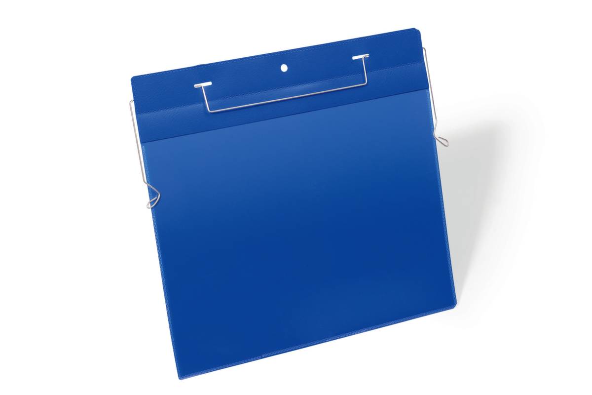 Duurzame portemonnee met draadframe, A4-formaat, liggend, 50 stuks, blauw-2
