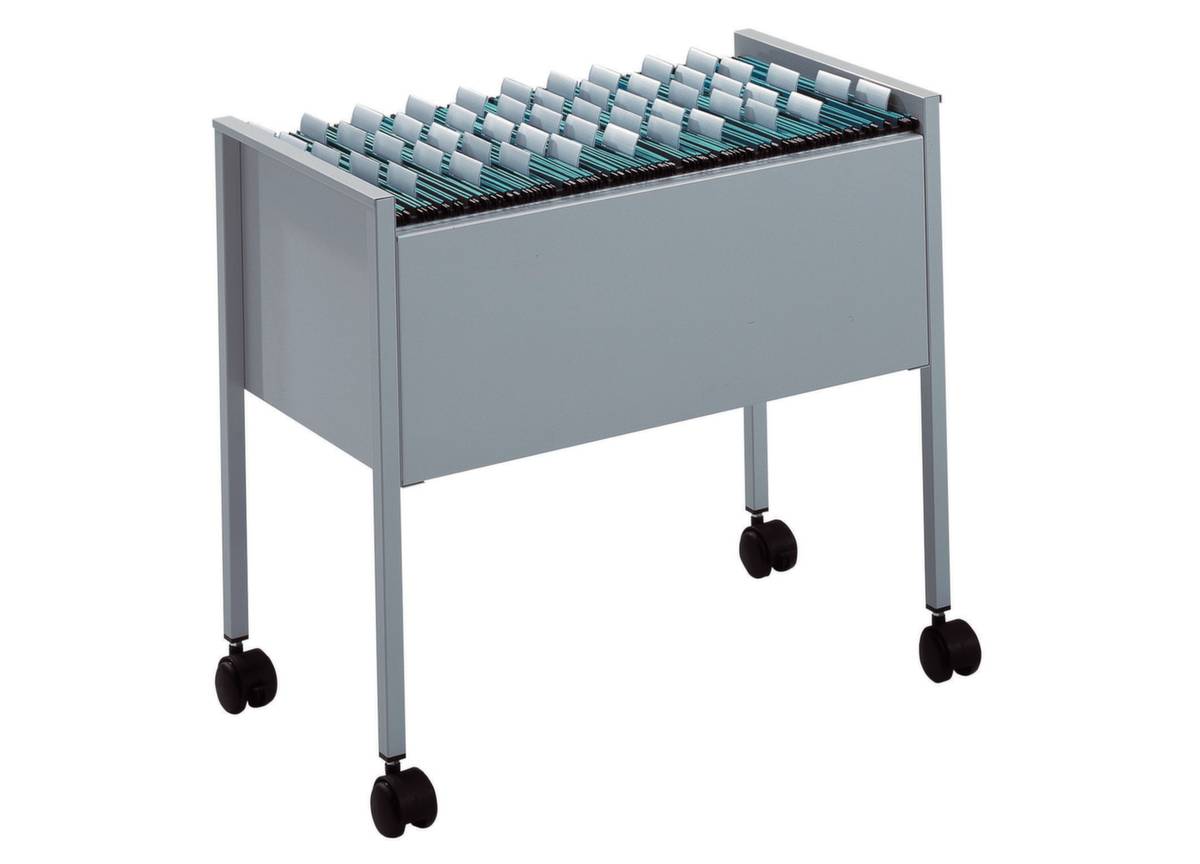Duurzame Economy Hangmappenwagen 80 A4 tijdschrifthouder 1 schappen Zilver-2