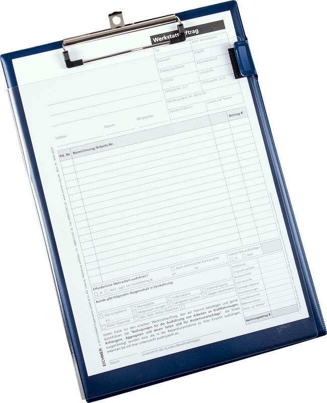 Opdrachtenmap met klittenband DIN A4 blauw VE 10 stuks EICHNER-2