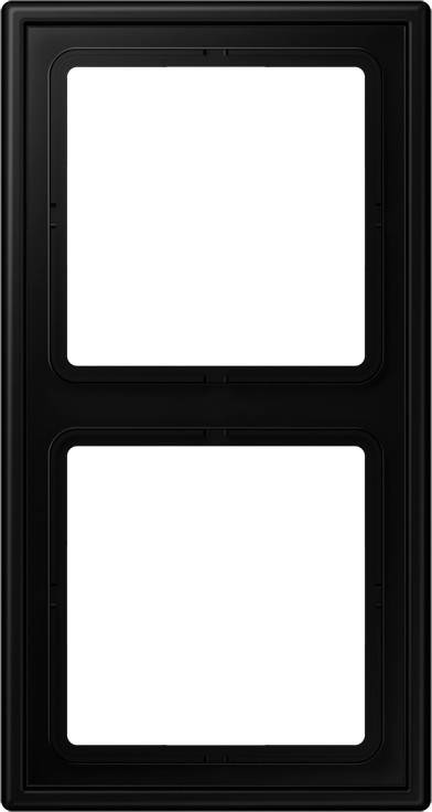 Afdekraam 2-voudig LS grafietzwart mat-0