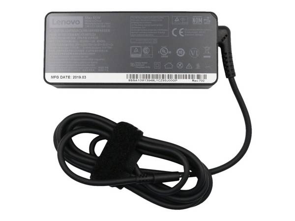 Lenovo 01FR025 voedingsadapter/omvormer voor binnengebruik, 65 W, zwart.