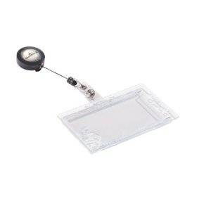 Durable kaarthouder - 8,5 x 5,4 cm - Inclusief badge reel - 10 stuks-1