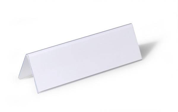 Duurzame tafelnaamplaatjes 61/122x210mm transparant 25 stuks-1