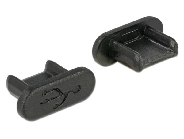 Afsluit cover / Poortbeschermer voor USB Micro B (v) poorten / zonder greep (10 stuks)
