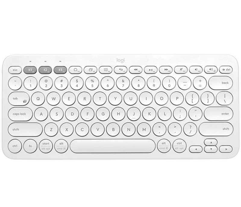 Logitech Multi-Device K380 Draadloos Toetsenbord - Bluetooth 3.0 - Duits - Off-White-1
