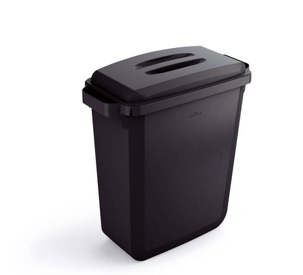Recyclingcontainer 60 l H600xB280xD590mm grijs zonder deksel geschikt v. levensm-1