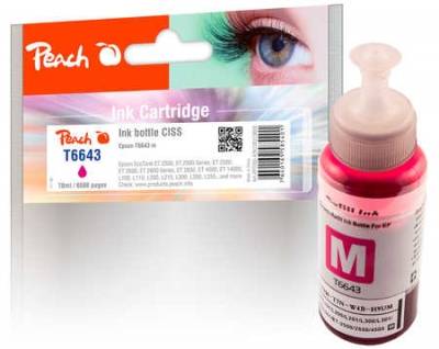 Perzikcartridge Epson CISS T6643, magenta comp-1