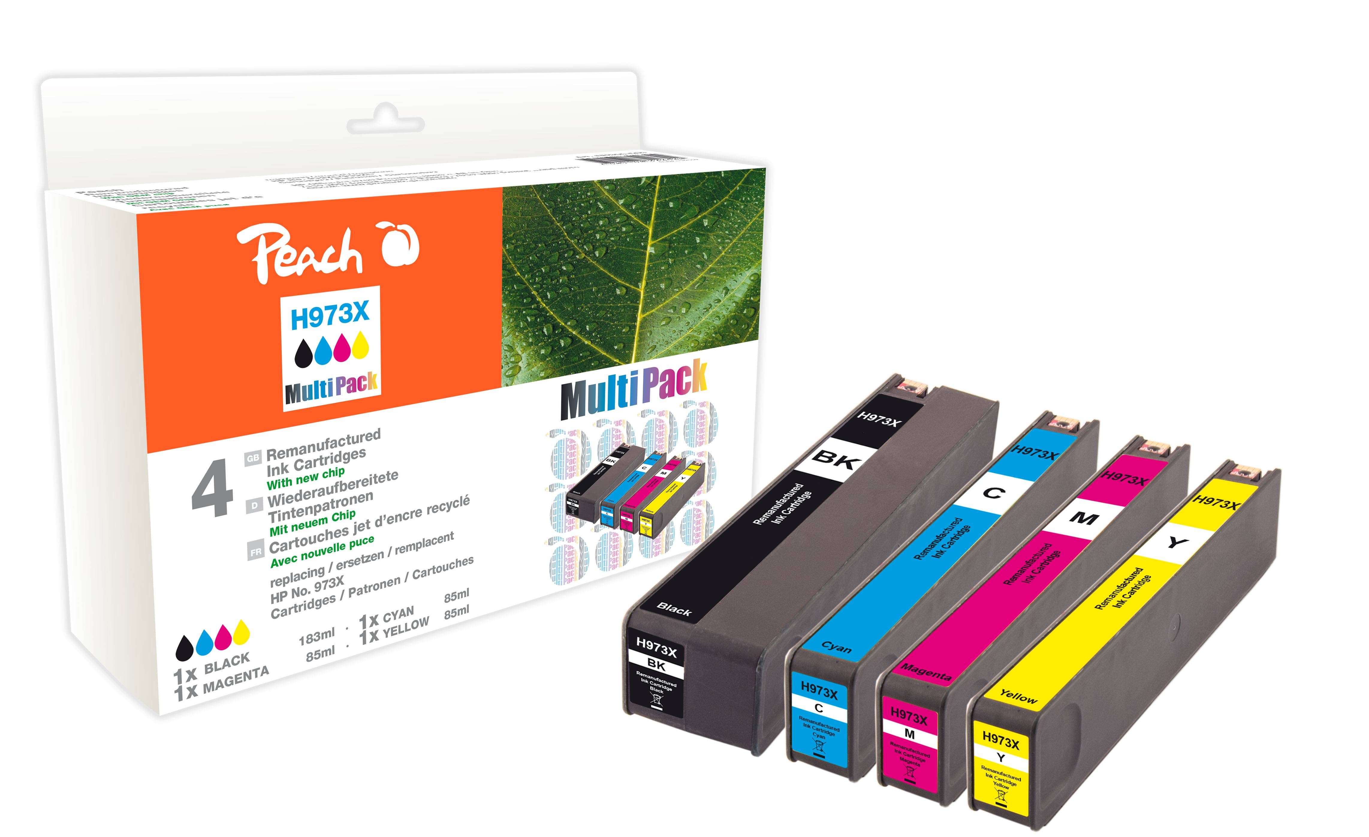 Peach-cartridge HP No.973X MultiPack REM,COM-1