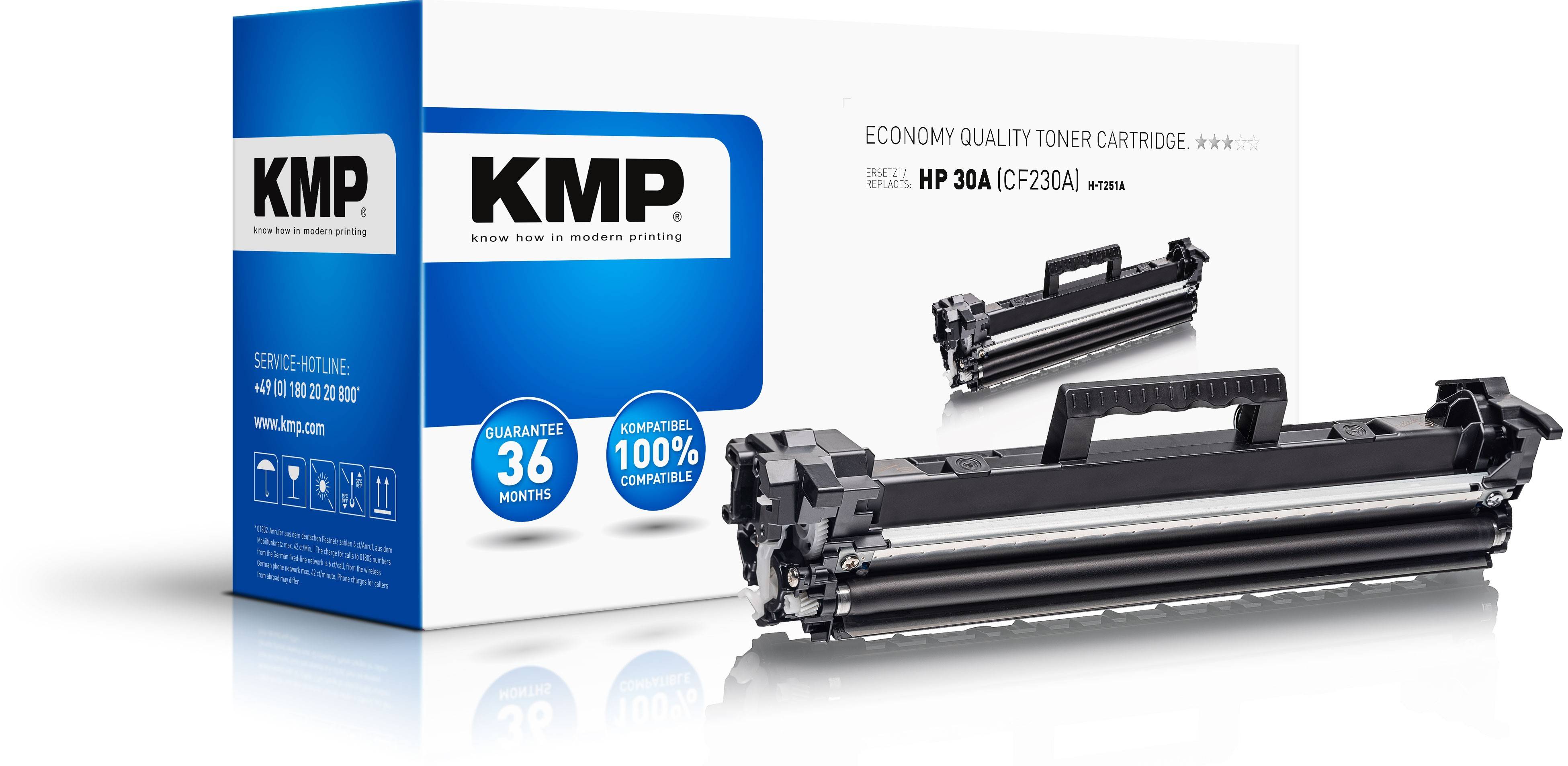 KMP H-T251A Toner vervangt HP 30ABK Zwart Compatibel Tonercassette-1