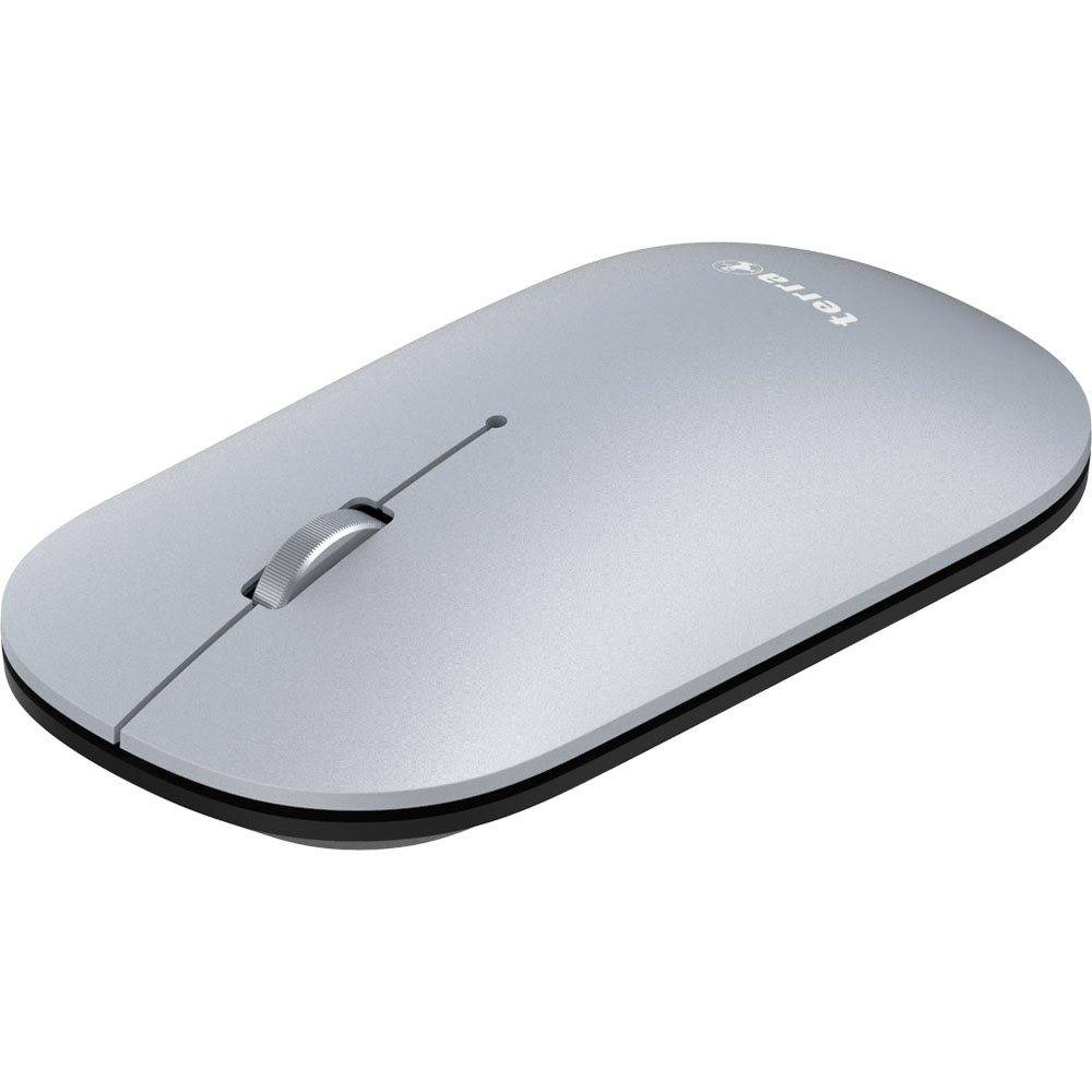TERRA NBM1000S - Ambidextrous - Optisch - RF draadloos + Bluetooth - 4000 DPI - Zilver-0