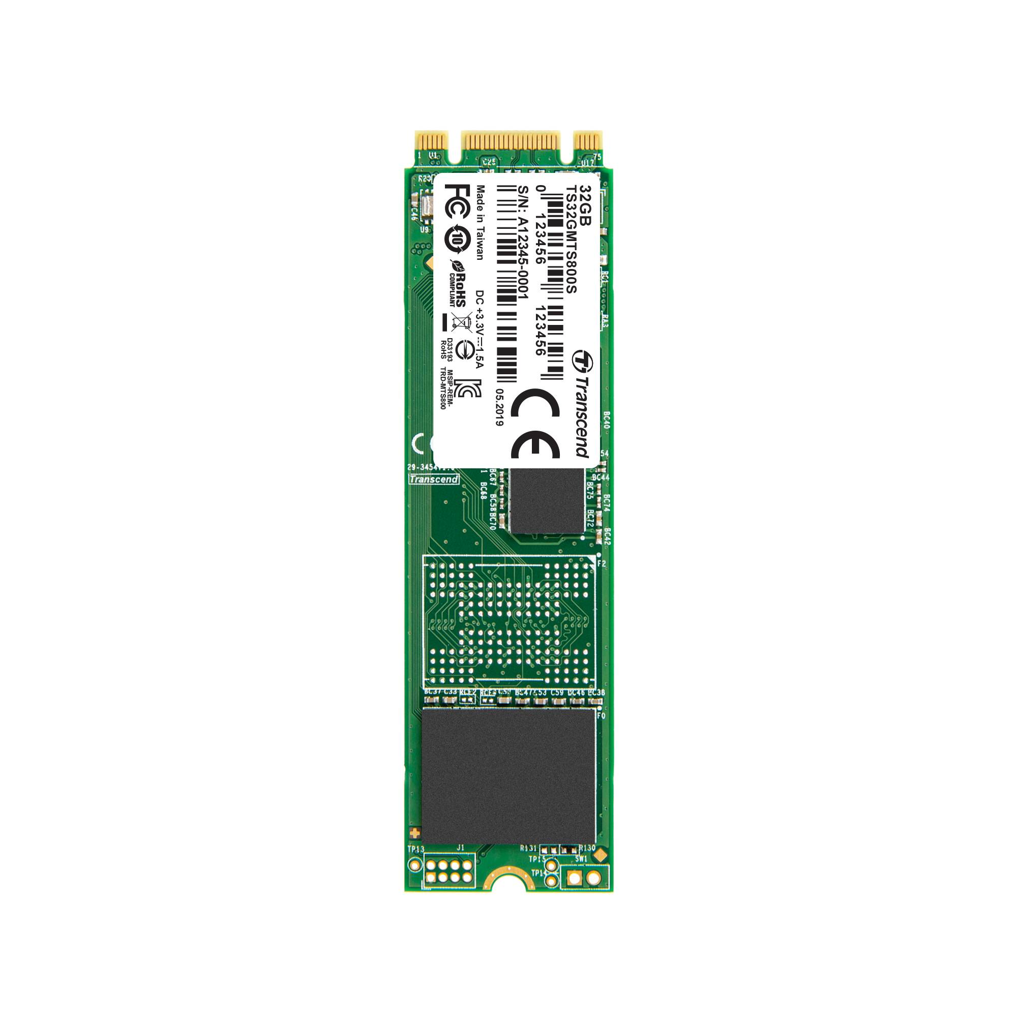 Transcend 800S SATA M.2 SSD 2280 harde schijf 32 GB M.2 SATA 6 Gb/s-1