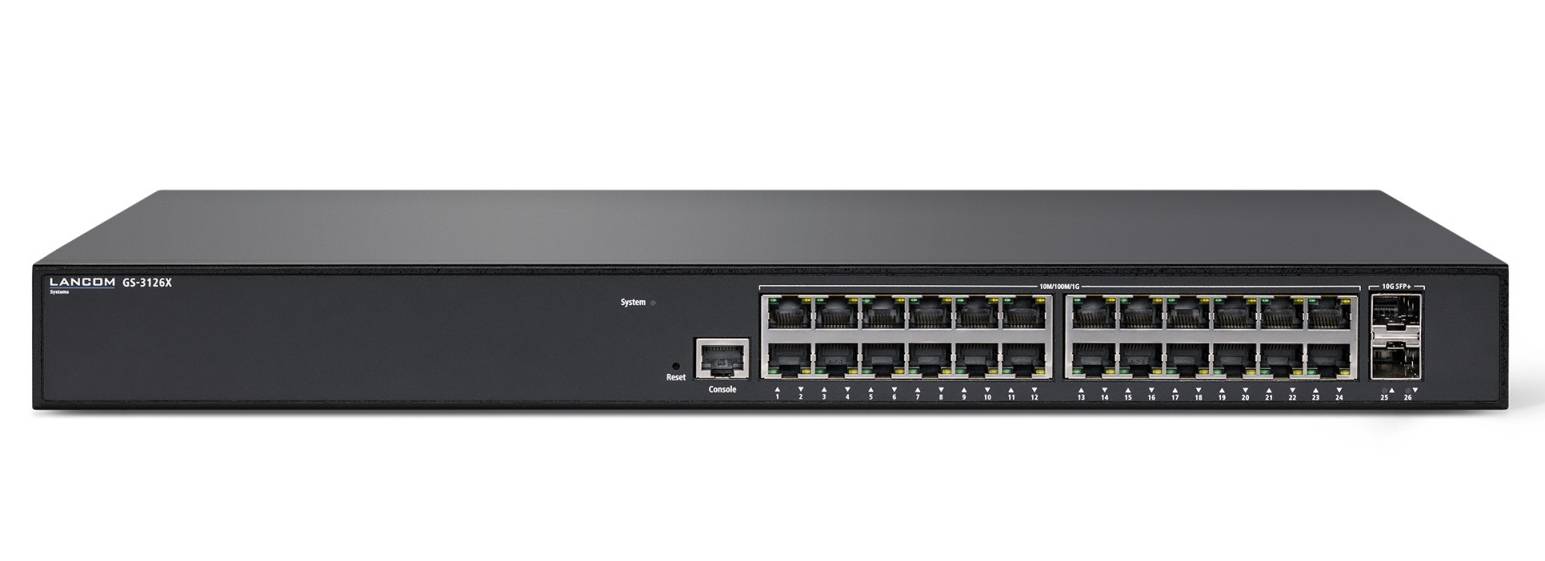 Lancom GS-3126X - Managed - L3 - Gigabit Ethernet (10/100/1000) - Rack-montage - 1U-1
