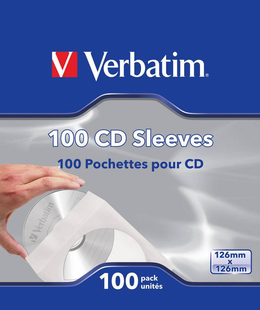 Verbatim CD-hoesjes (papier) 100 stuks-0
