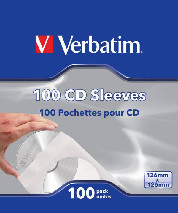 Verbatim CD-hoesjes (papier) 100 stuks