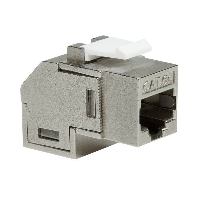 Logilink Keystone-koppeling 2x RJ45 STP, Cat.6A, 90° gewikkeld-1