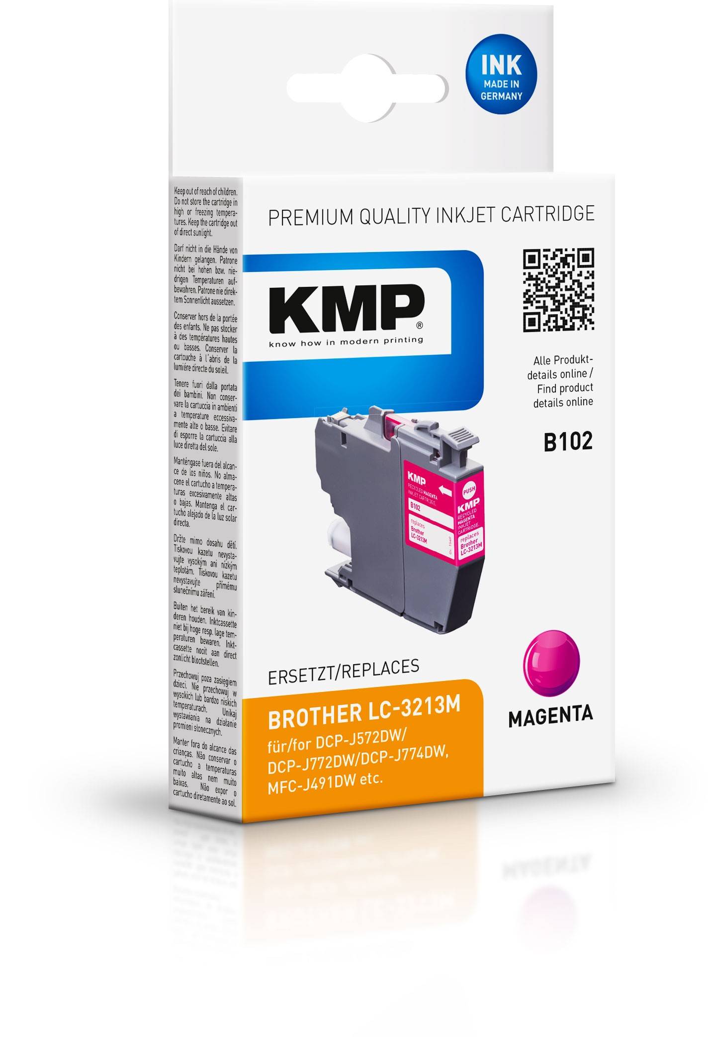 KMP-cartridge Brother LC-3213M magenta 400 p.-1