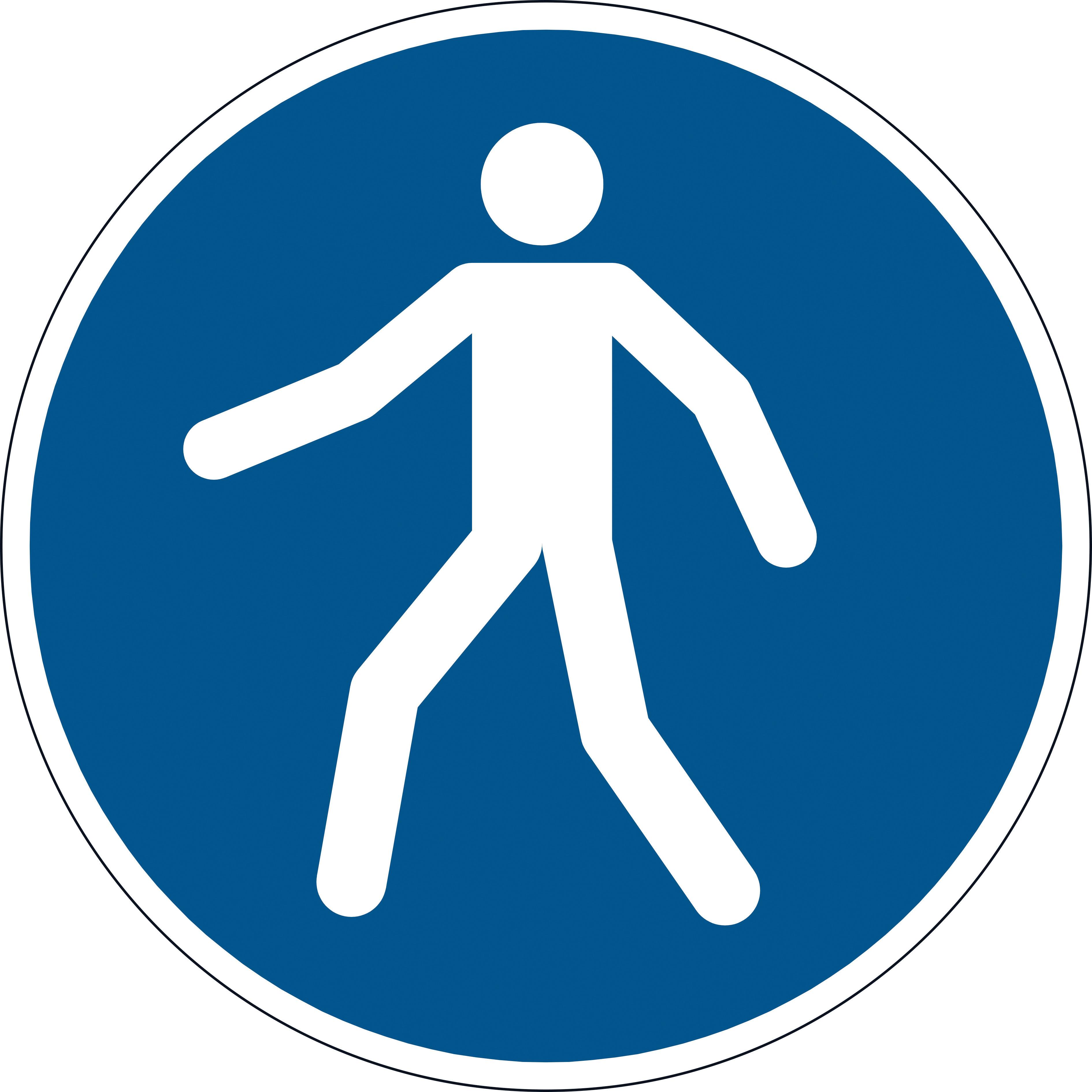 Duurzaam 173106 pictogram Rond Blauw, Wit Kunststoff-4